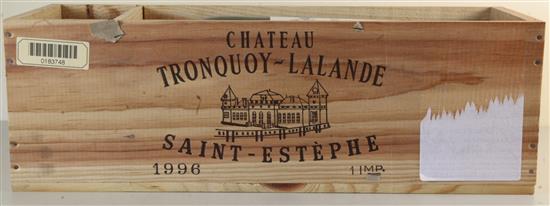 An Imperial of Chateau Tronquoy Lalande, Sainte Estéphe, 1996